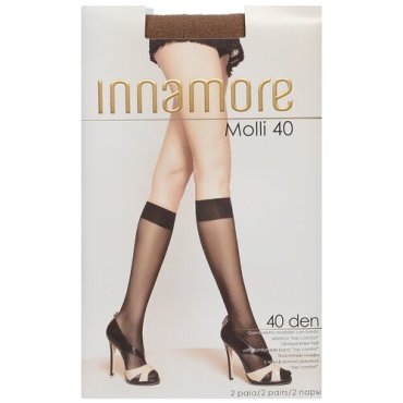 Капроновые гольфы Innamore Molli 40, 2 пары, размер UNI, daino