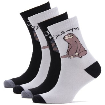 Носки женские HOSIERY 75113 р 23-25 (36-39 размер ноги) ленивец и коала 4 пары