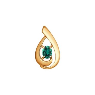 Подвеска SOKOLOV Diamonds из золота с изумрудом