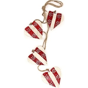 Гирлянда подвесная EnjoyMe Christmas hearts, 4 шт.