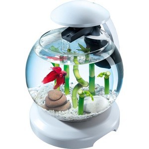 Аквариумный комплекс Tetra Cascade Globe White Edition Filtered Glass Bowl 6,8л (белый)