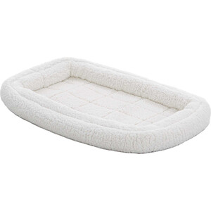 Лежанка Midwest Double Bolster флисовая с двойным бортом 55х30 см белая