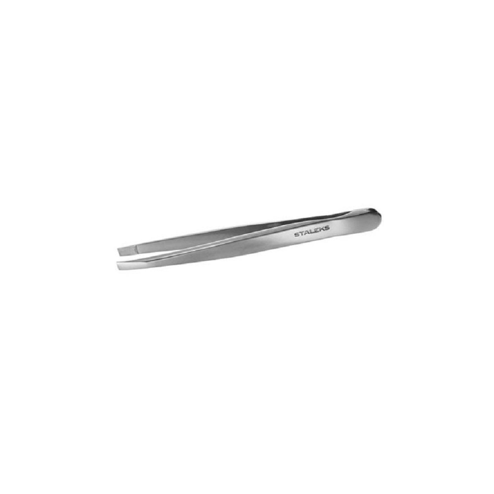 Staleks Expert 10 Type 1 - Сталекс Пинцет для бровей - широкие прямые кромки -