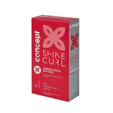 Concept Shine Curl Bio Curl Former Style Kit - Концепт Шайн Керл Биозавивка Живой локон №1, 100 + 100 мл -