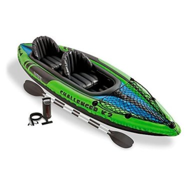 Байдарка Intex Challenger K2 351 см, зеленый/черный