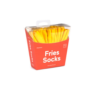 Носки унисекс Doiy DOIY_Fries_Socks желтые 36-44