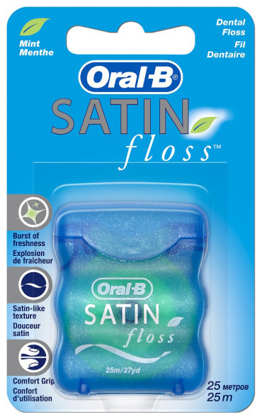Зубная нить Oral-B Satin floss 25 м