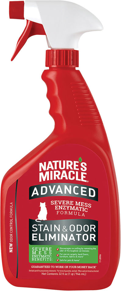 Средство чистящее Natures Miracle для удаления пятен и запаха кошек 946мл