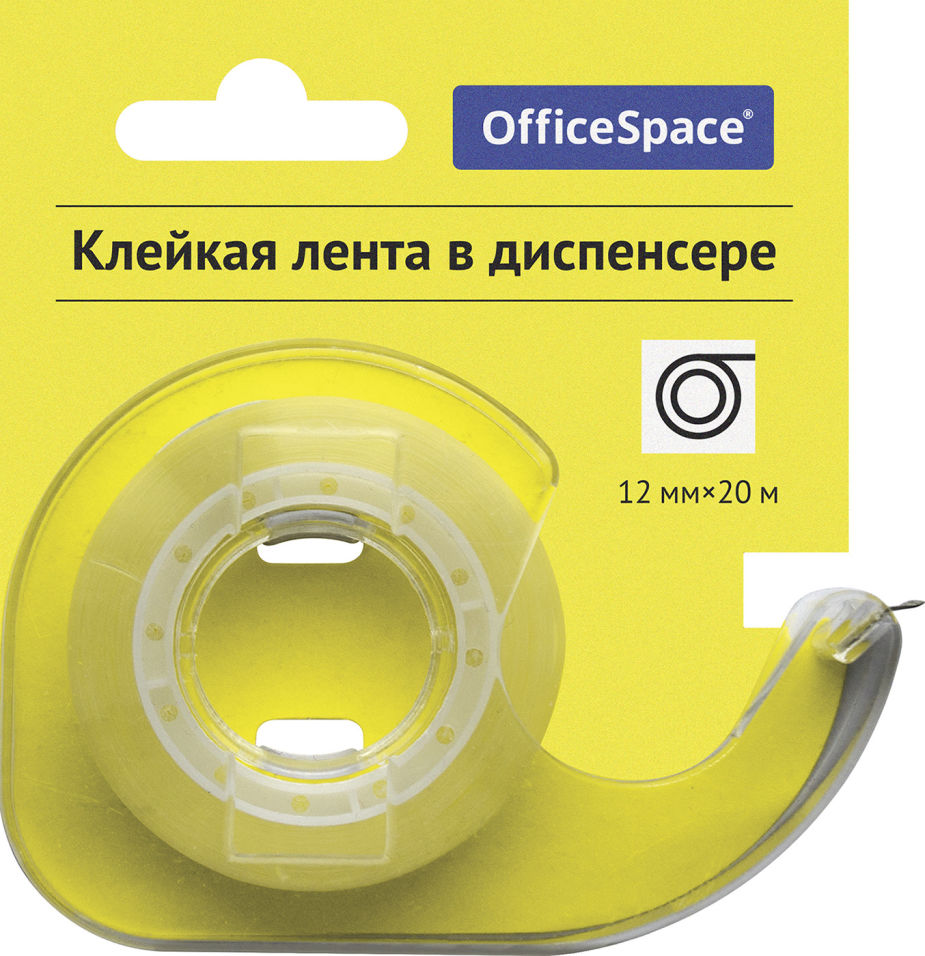 Лента OfficeSpace клейкая 12мм*20м