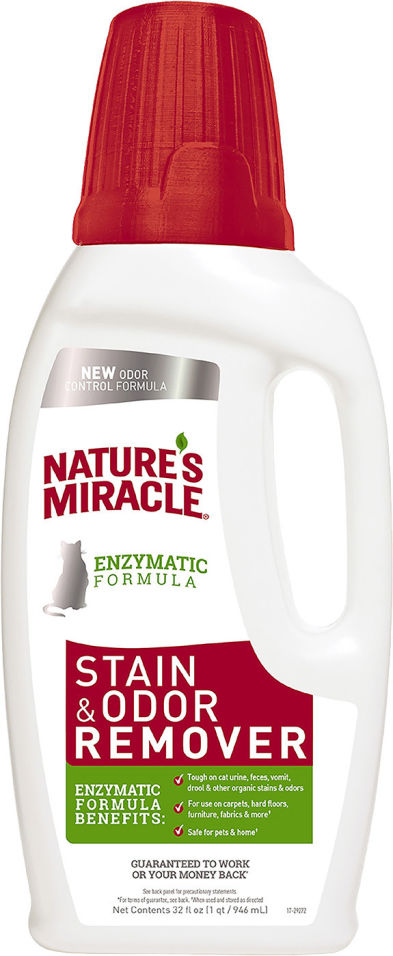 Средство чистящее Natures Miracle Уничтожитель запаха и пятен универсальный для кошек 946мл