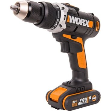 Дрель-шуруповерт WORX WX372 20В 2 Ач x 2 кейс