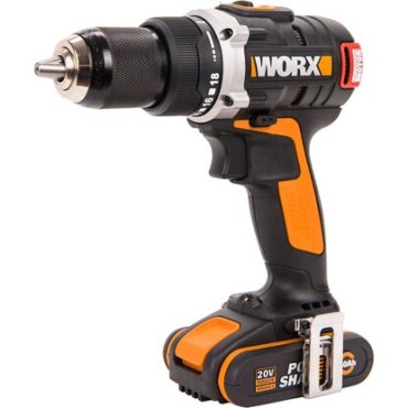 Дрель-шуруповерт безударная WORX WX175 20 В 2Ачx2 кейс