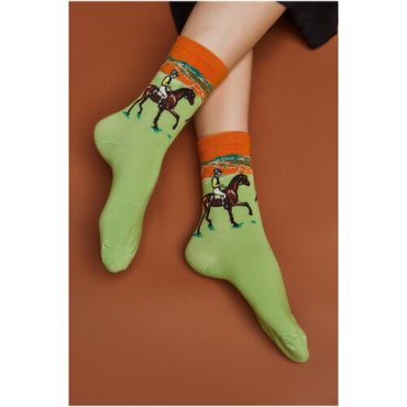 Носки Красная Жара (салатовый; оранжевый; коричневый) 35-41