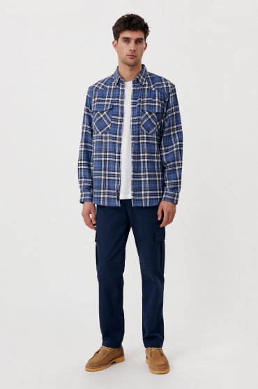 Брюки мужские Finn Flare FAB21058 синие 2XL