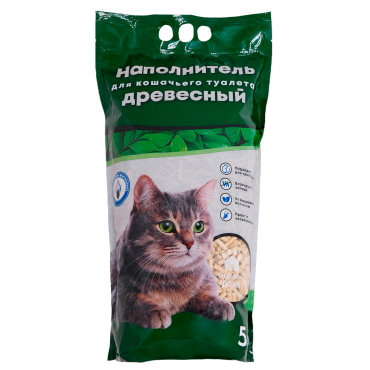 Впитывающий наполнитель для кошек Не Один Дома древесный, 3.5 кг, 5 л,