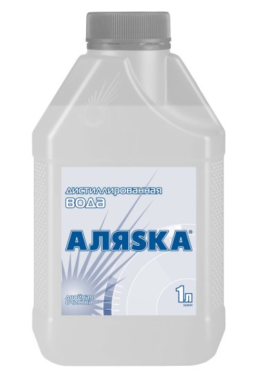 Дистиллированная вода Аляска 1л