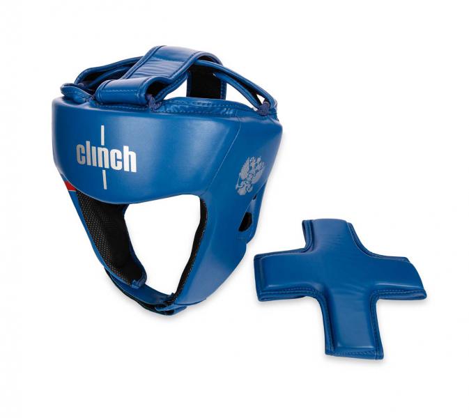Шлем боксерский Clinch Olimp Dual синий Clinch Gear