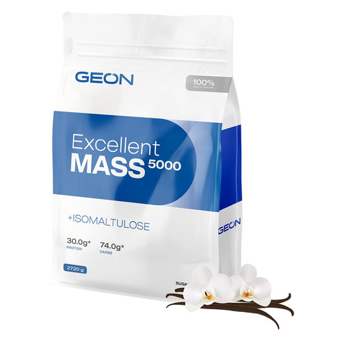 Гейнер GEON Excellent Mass 5000, порошок, 2.72кг, ваниль