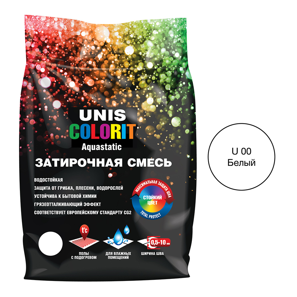 Затирка Unis Colorit белая 2 кг