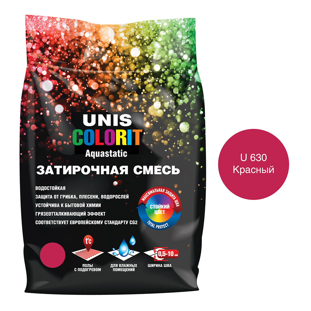 Затирка Unis Colorit красная 2 кг