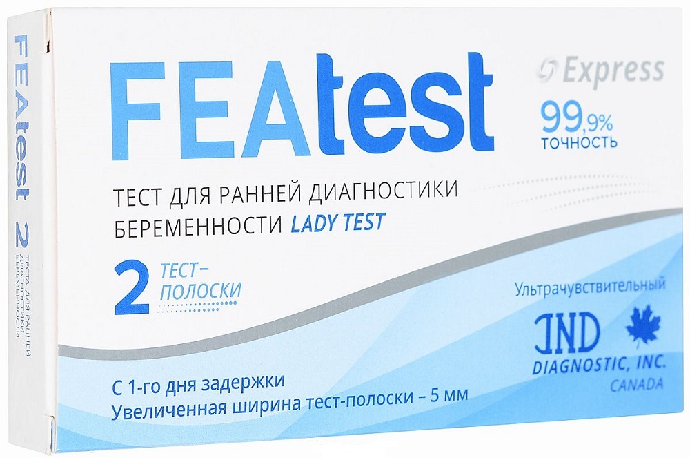Тест FEAtest для определения беременности, 2шт.