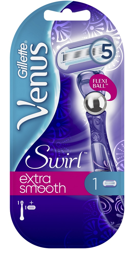 Бритва женская Gillette Venus Swirl Extra Smooth + сменная кассета, 1шт.