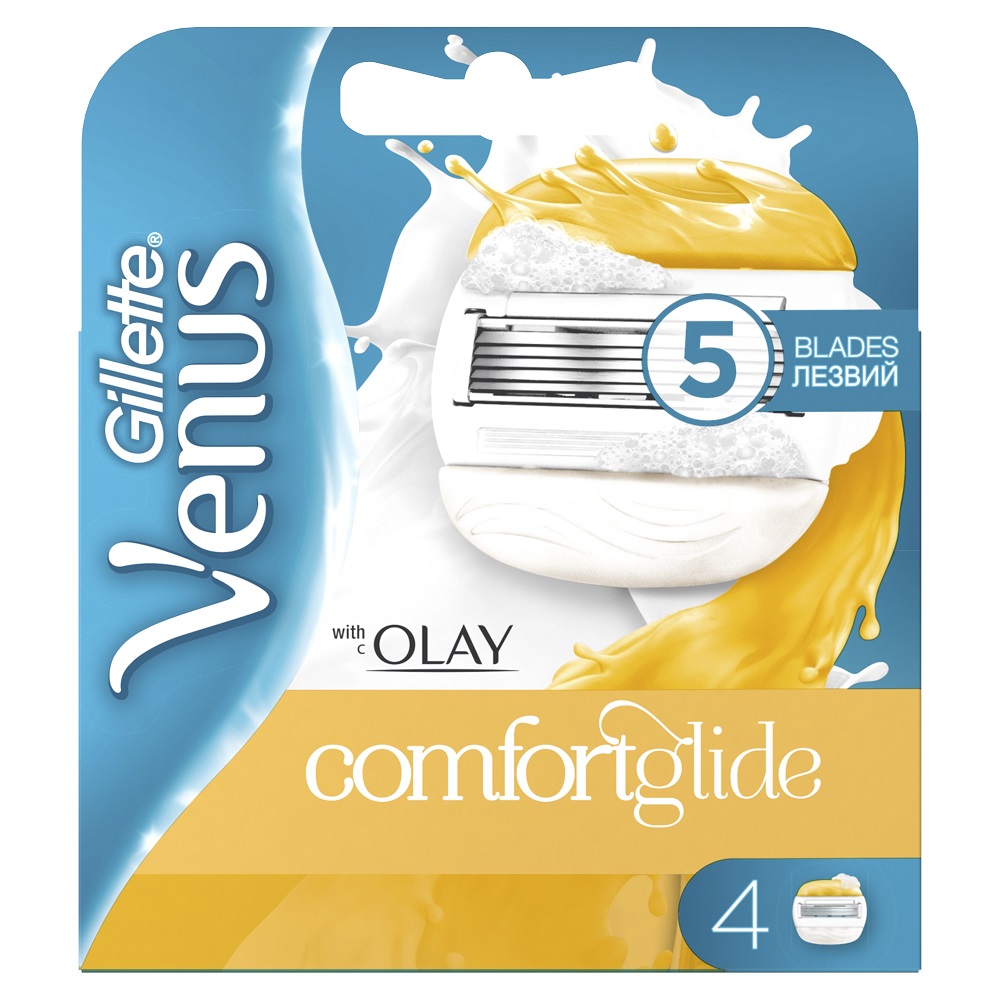 Сменные кассеты для бритвы Gillette Venus&Olay, 4шт.