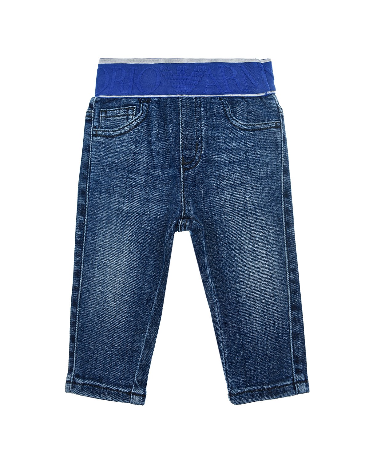 Джинсы с широкой резинкой Emporio Armani