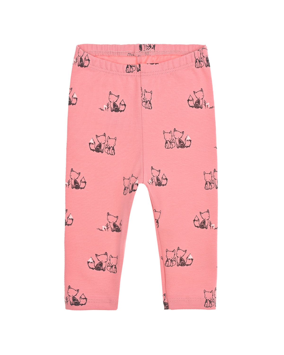 Леггинсы с принтом "лисички" Sanetta Kidswear детские