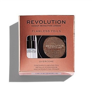 Makeup Revolution, Flawless Foils - тени и праймер (Overcome)