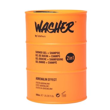 Шампунь и гель для душа Адреналин 600 мл Washer by Laiseven