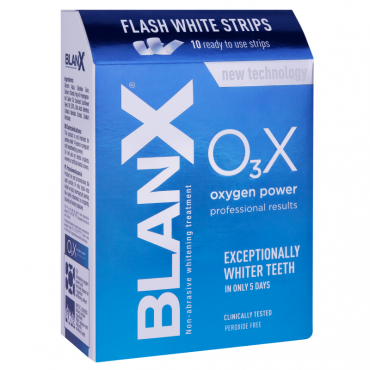 Полоски для отбеливания зубов O3X 10 шт BlanX