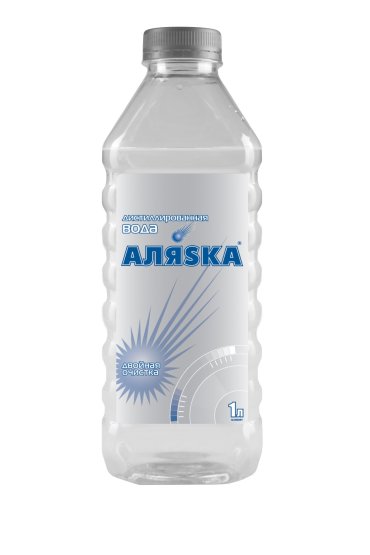 Дистиллированная вода Аляска 1л ПЭТ