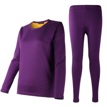 Женское термобелье с подкладкой из велюра, фиолетовый, XXXL (48-50 р.)