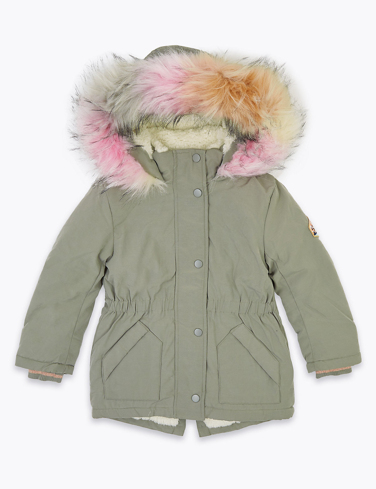 Парка с капюшоном из искусственного меха и отделкой Stormwear ™