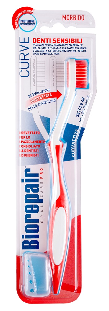 Зубная щетка Biorepair Denti Sensibili изогнутая, для чувствительных зубов