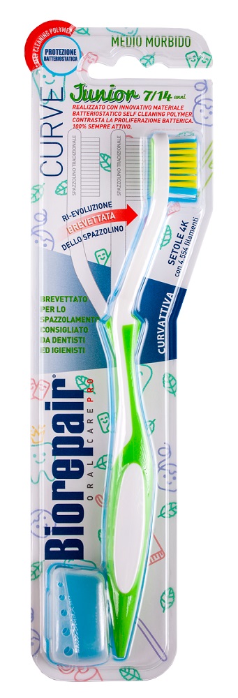 Зубная щетка Biorepair Junior изогнутая, детская