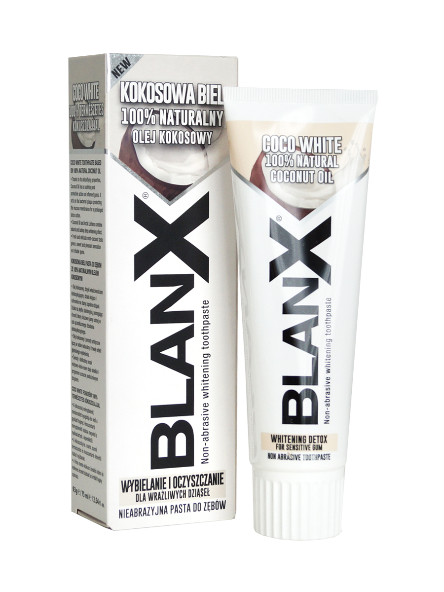 Зубная паста BlanX Coco White отбеливающая, 75мл