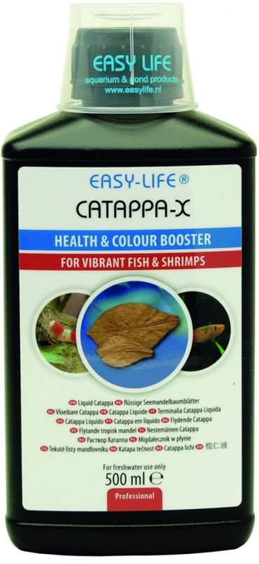 Кондиционер для очистки воды в аквариуме с листьями катаппы EASY LIFE Catappa-X, 500мл