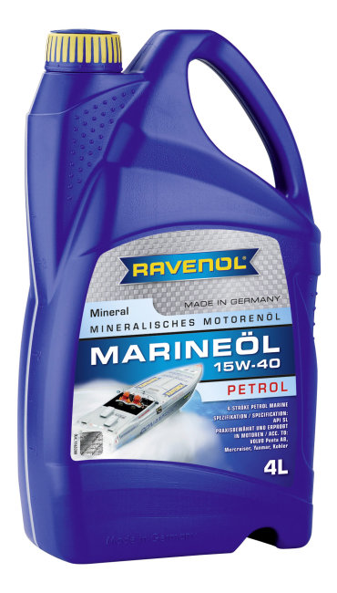 Моторное масло Ravenol Marineoil Petrol 25W-40 4л