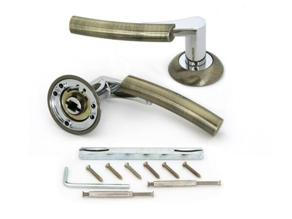 ручка дверная palladium alice ab/cp