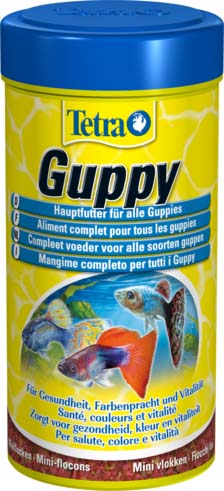 Сухой корм для рыб Tetra Guppy для гуппи в хлопьях