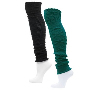 Гетры вязаные шерстяные женские HOSIERY 5454 р 23-25 черный,зеленый 2 пары