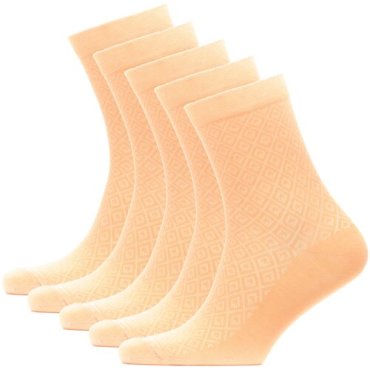 Носки женские с пикотом HOSIERY 75218 р 23-25 (36-39 размер ноги) оранжевый 5 пар