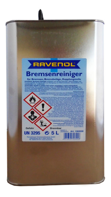 Очиститель тормозов RAVENOL 1360030-005-01-000 Bremsenreiniger 5 л 4014835303058