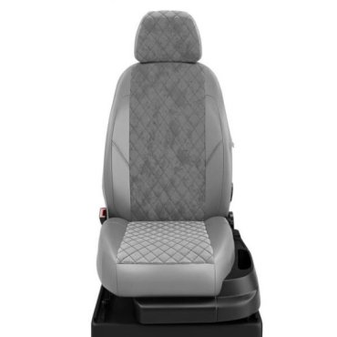 Авточехлы Mitsubishi L-200 3 1996-2019 экокожа, алькантара Автолидер MI18-1101-EC15-R-gra