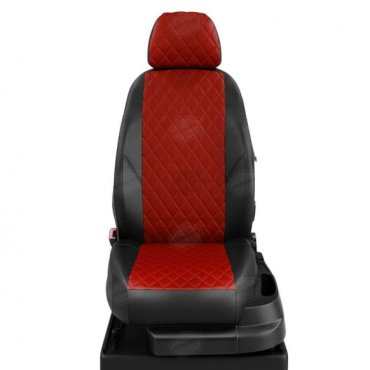 Чехлы TAGAZ Tager 2008-2012 экокожа черный, красный Автолидер TG40-0201-EC06-R-red